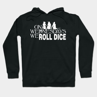 On Wednesdays We Roll Dice - White Hoodie